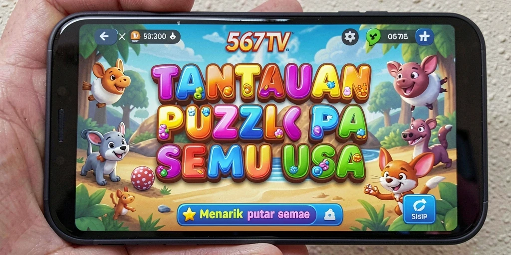 Tampilan gameplay puzzle yang seru dan menantang di 567TV.