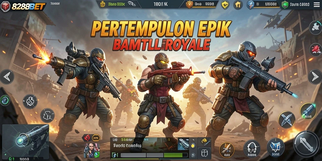 Gameplay seru dengan aksi Battle Royale yang mendebarkan.