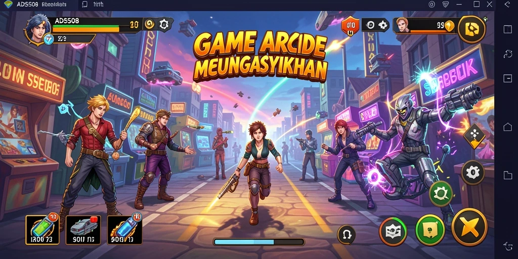 Tampilan gameplay menawan dari game Arcade ADS508.