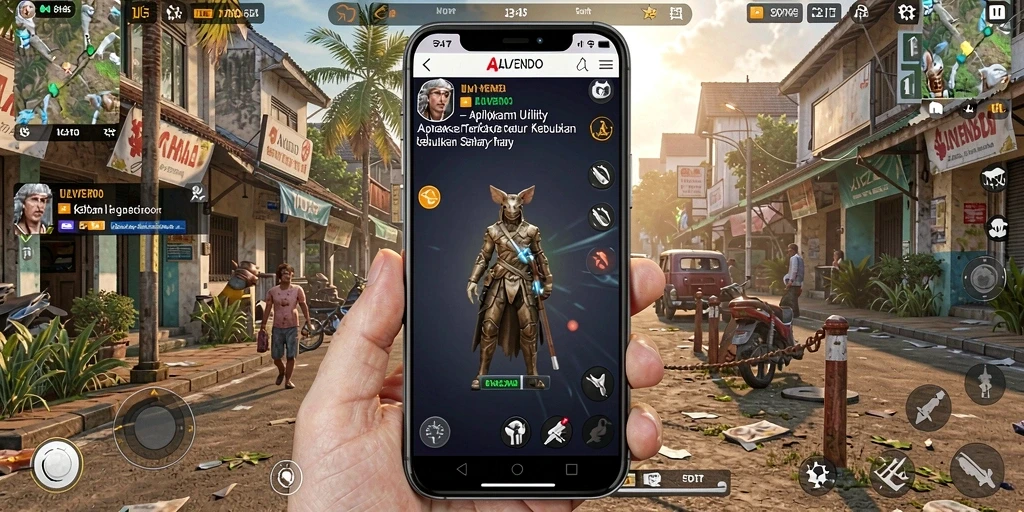 Tampilan modern dan user-friendly dari aplikasi ALVENDO.