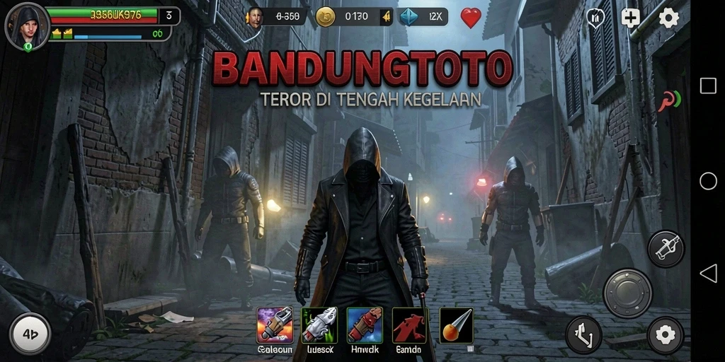 Screenshot menampilkan momen menegangkan dalam BANDUNGTOTO.