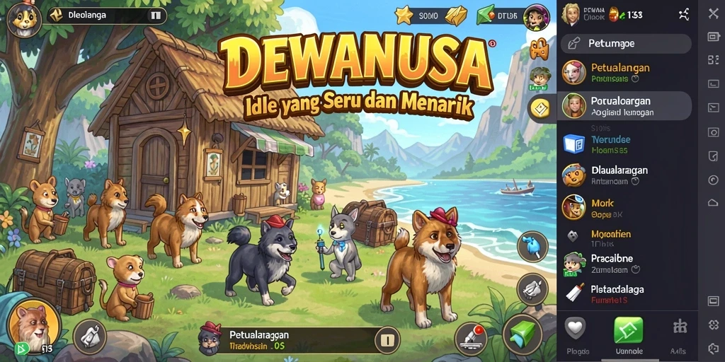 Tampilan gameplay <strong>DEWANUSA</strong> yang menawan dan interaktif.