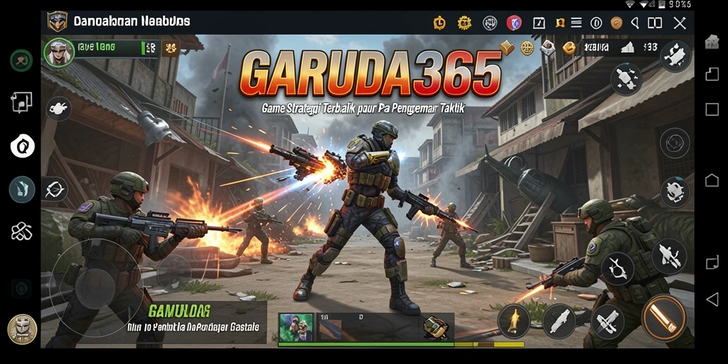 Gameplay GARUDA365 menampilkan pertempuran strategi yang mendebarkan dan taktis.