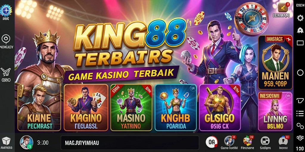Tangkapan layar gameplay KING88 dengan suasana Kasino yang mendebarkan.