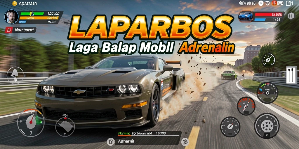 Tampilan gameplay seru dan penuh aksi di LAPARBOS.