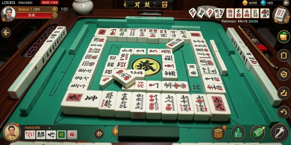 Screenshot gameplay <strong>LOS303</strong> menampilkan suasana permainan Mahjong yang seru dan interaktif.