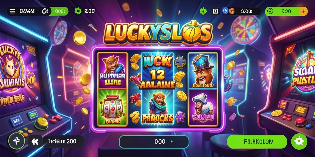 Tangkapan layar menunjukkan keseruan gameplay slot di LUCKYSLOTS.
