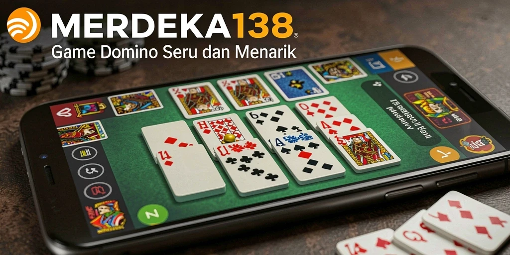 Tampilan screenshot MERDEKA138 dalam aksi Domino yang seru.