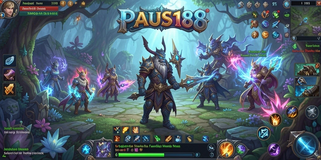Screenshot PAUS188 menampilkan aksi seru dalam gameplay MMORPG yang mendebarkan.