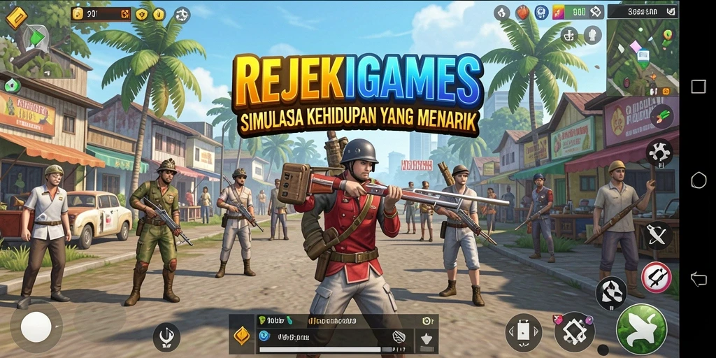 Tampilan gameplay <strong>REJEKIGAMES</strong> yang memukau dengan elemen simulasi yang menarik.