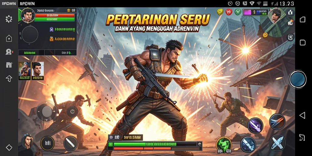 Tampilan seru gameplay RPIDWIN dengan aksi menegangkan.