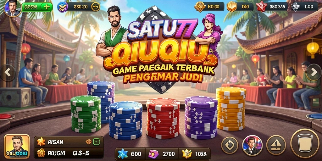 Tampilan gameplay menarik dari SATU77 saat bermain QiuQiu.
