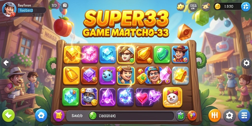 Tampilan gameplay <strong>SUPER33</strong> yang menakjubkan dan penuh warna.