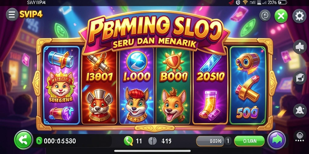 Tampilan gameplay slot seru di SVIP4 dengan animasi yang memukau.