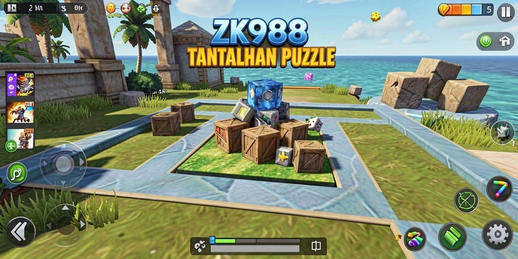 Tangkapan layar dari gameplay ZK988 yang menantang dan seru.